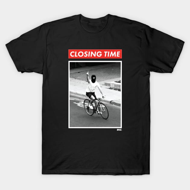 Closing Time - ISO JUSTICE T-Shirt by bradc_58